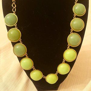 Two tone Green Necklace by 1928 Jewelry